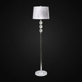 Lampadaire en métal et cristal 60 po H