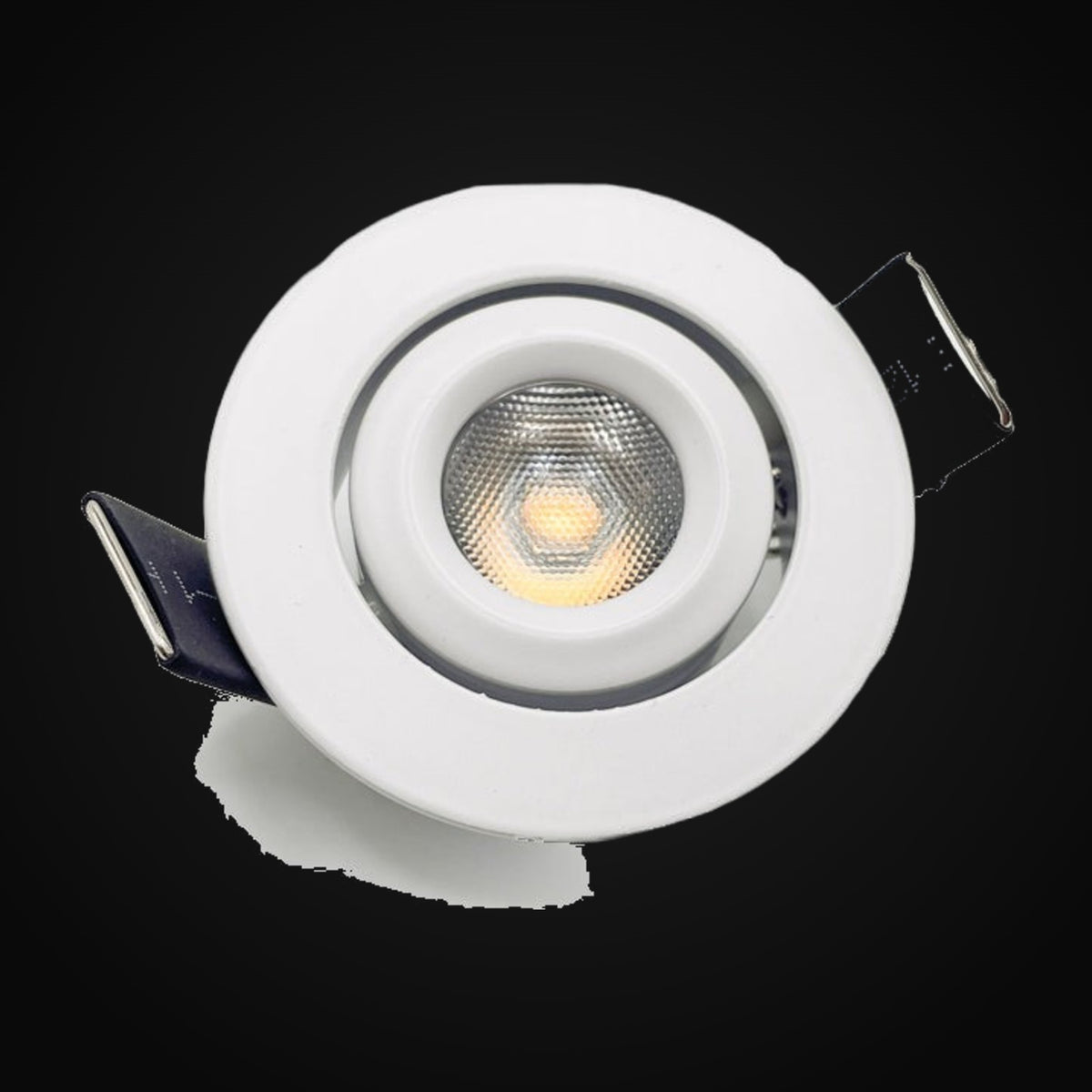 Mini projecteur DEL 2,5 W, 24 V c.c., 175 lm, IP20, gradable, 4000K, 30°, blanc (découpe 44 mm) – garantie 3 ans