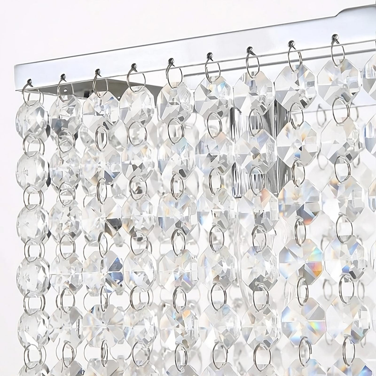 Lustre de salle à manger Adena à pampilles de cristal – vue 3