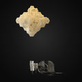 Lustre suspendu moderne Moonshade en marbre naturel