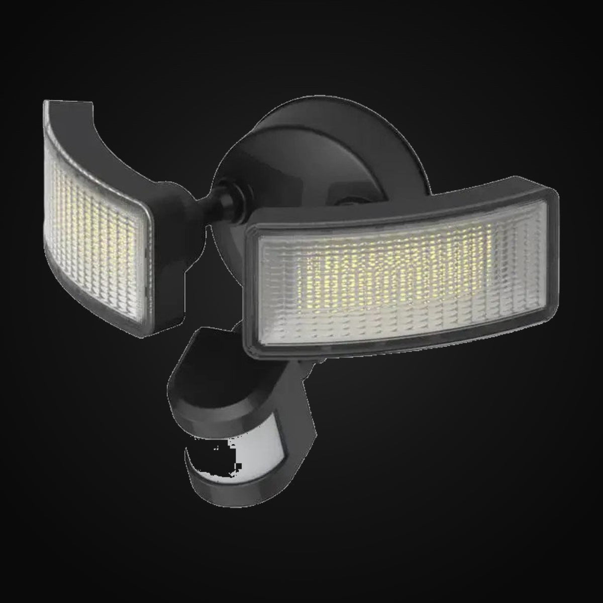 Luminaire de sécurité à détecteur de mouvement, 120 V, 2 x 12 W, 5000K