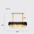Lustre de salle à manger Verano en cristal – vue 5