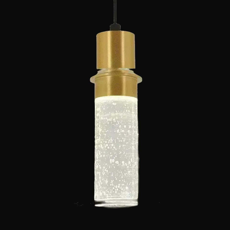 Suspension DEL globe Champagne – vue 2