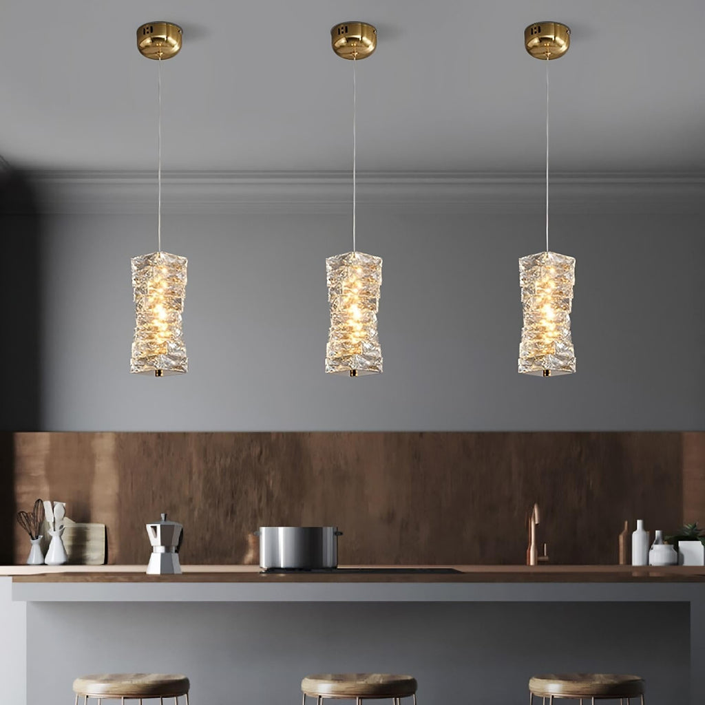 Mini-suspension Bacci en cristal – vue 3