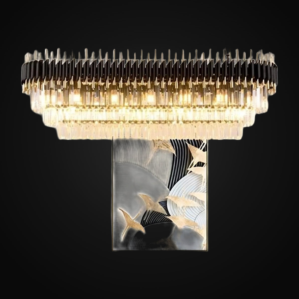 Lustre de salle à manger Verano en cristal