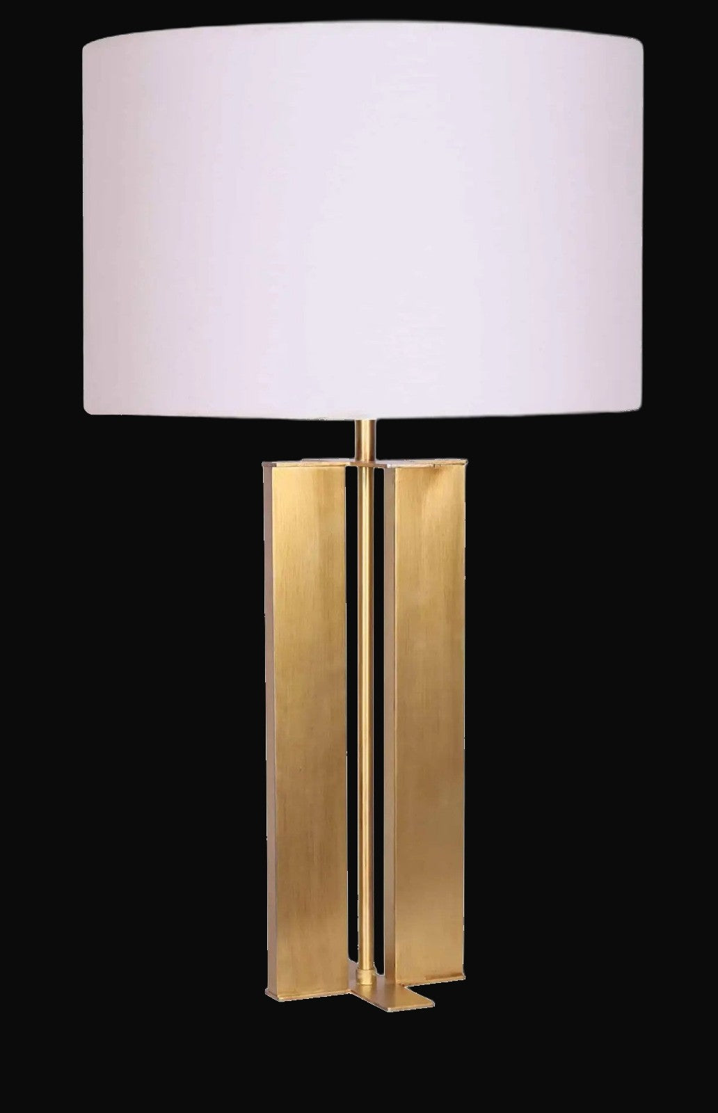 Lampe de table Karson 27 po H, or brossé