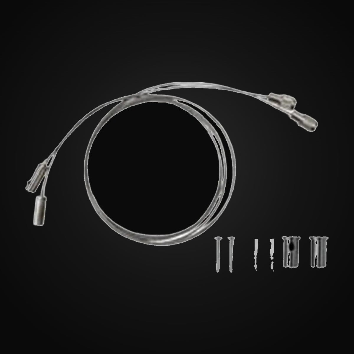 Câble de sécurité pour luminaires linéaires LL1, 8,2 pi, ensemble de 2