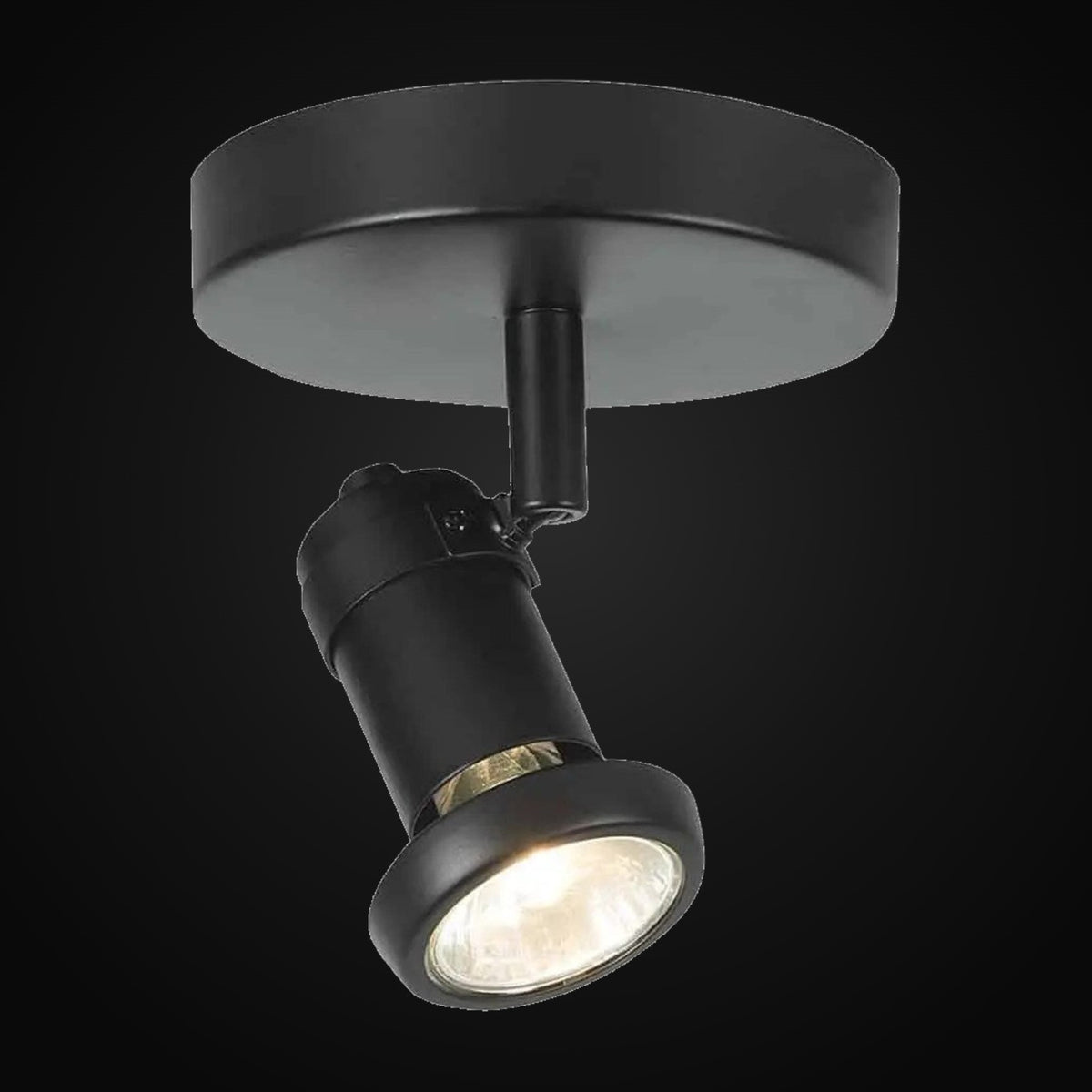 Plafonnier simple noir