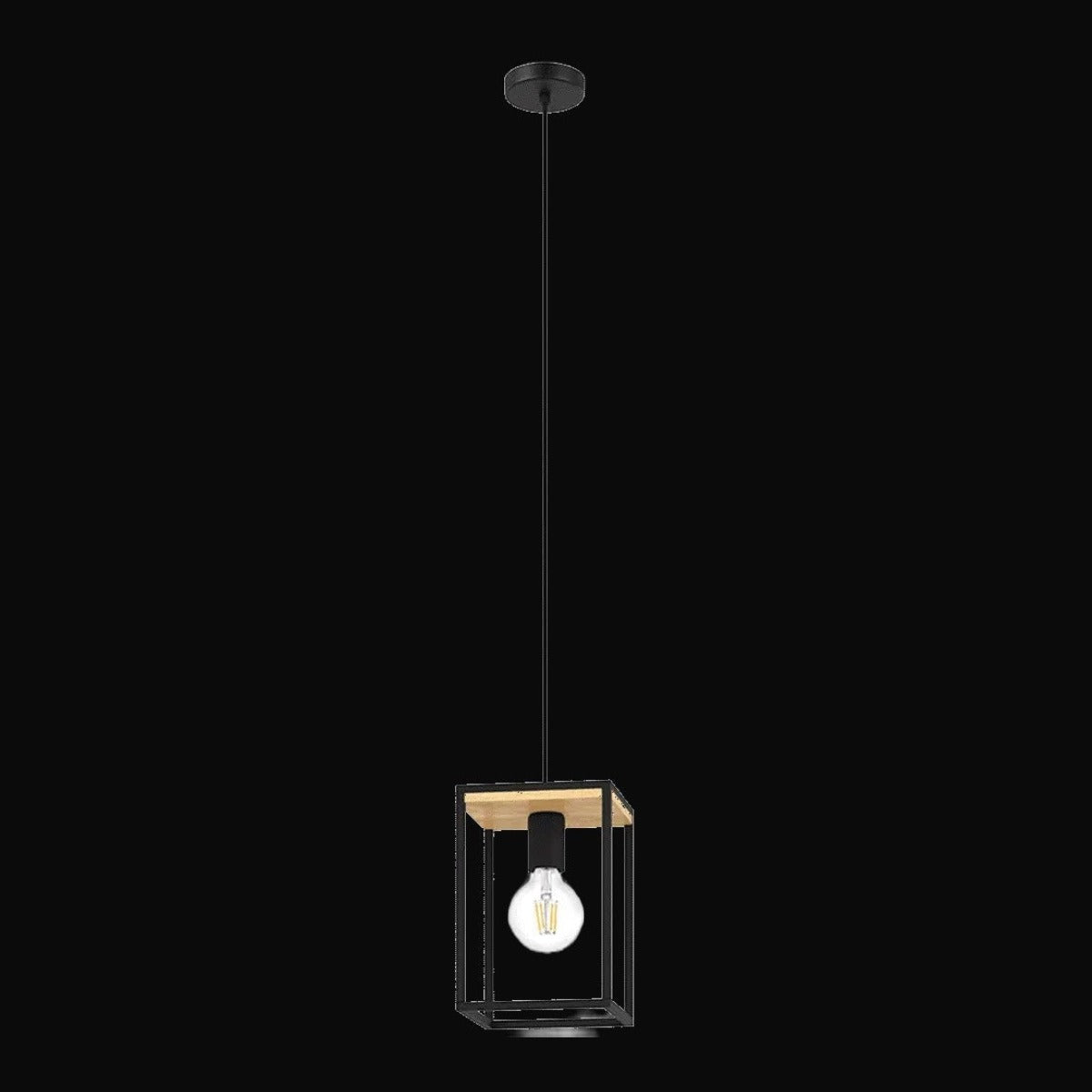 Suspension simple bois