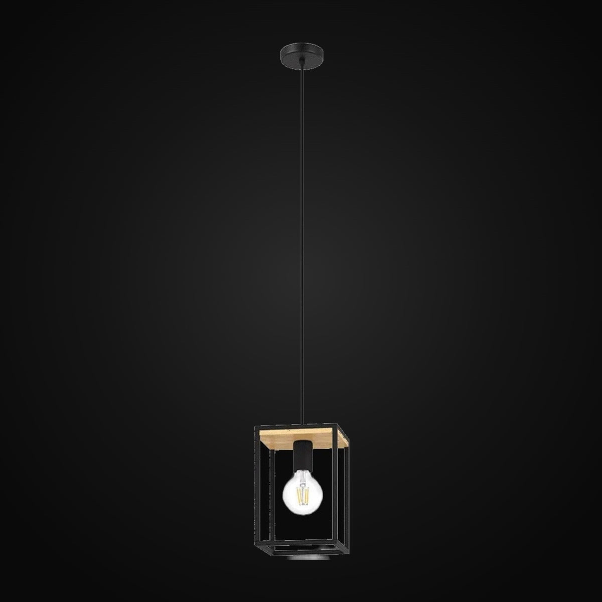 Suspension simple bois