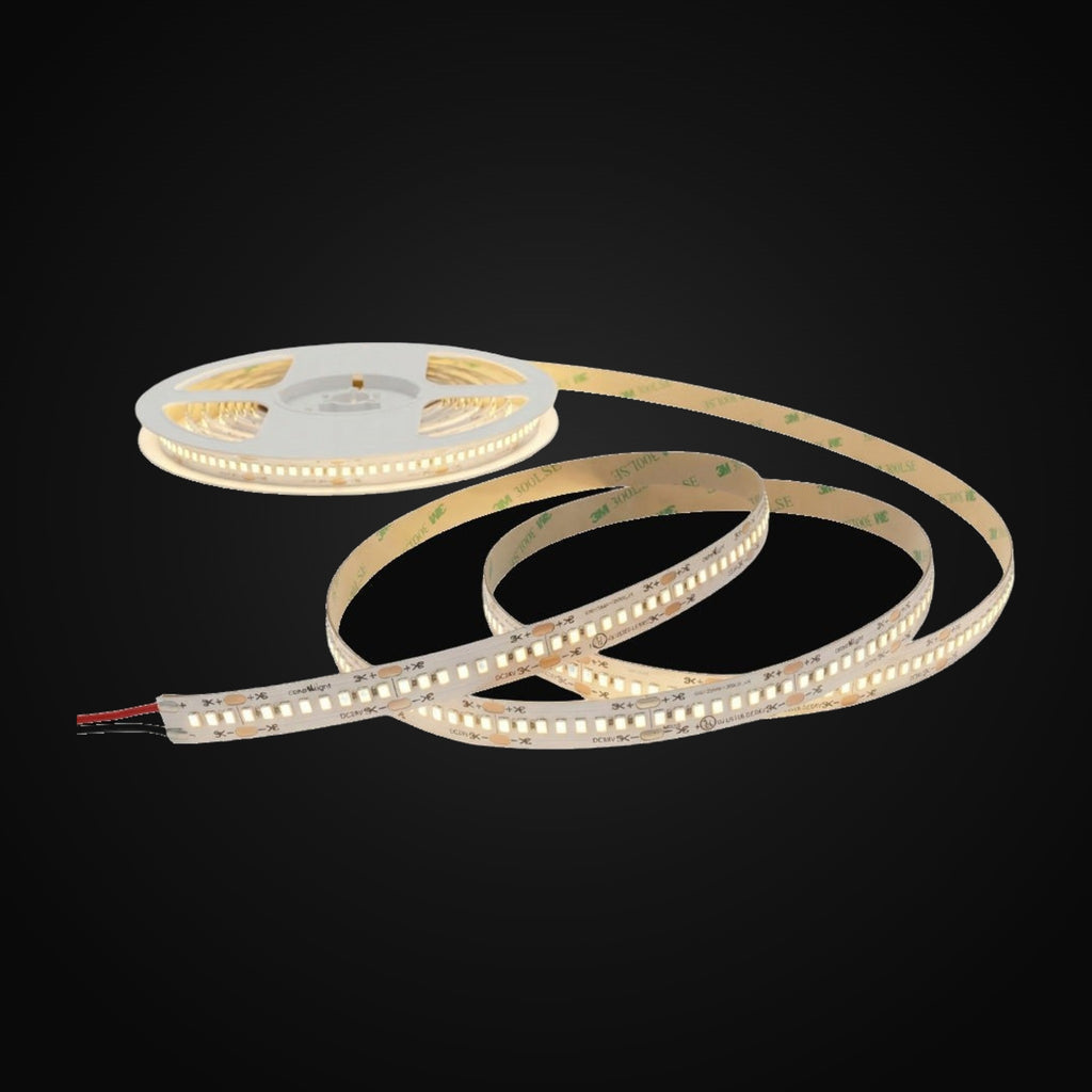 Ruban DEL SMD haut rendement 12 mm, 240 DEL/m, 21,6 W/m, 2592 lm/m, rouleau de 5 m, IP20, 4000K