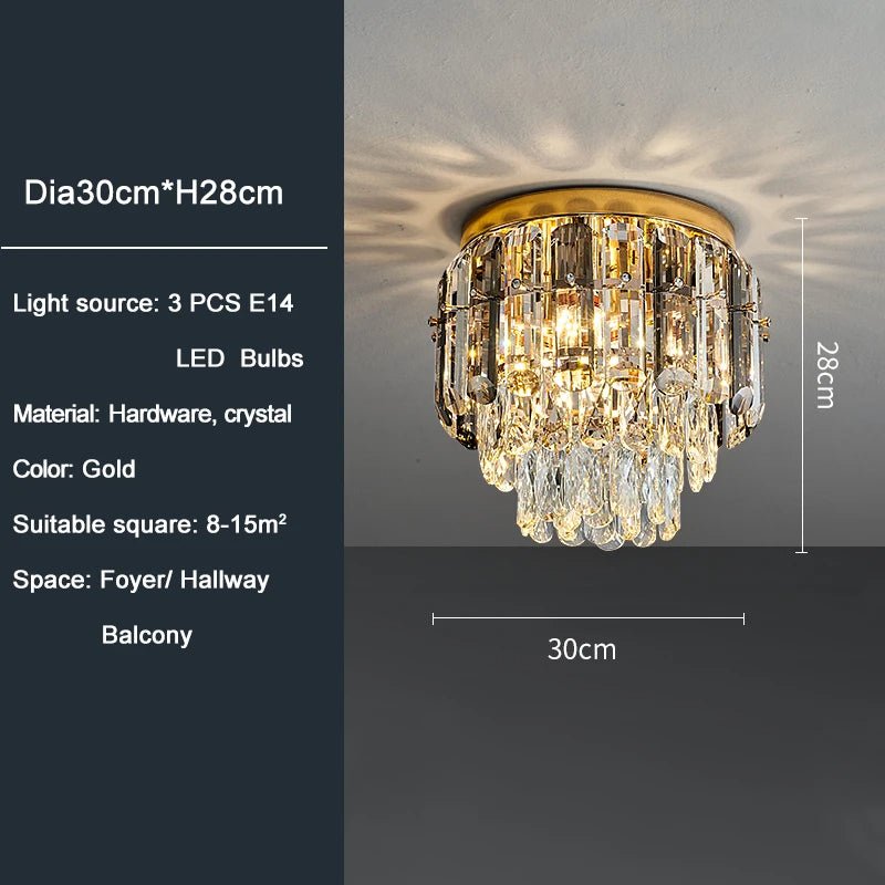 Plafonnier Giano en cristal – vue 3