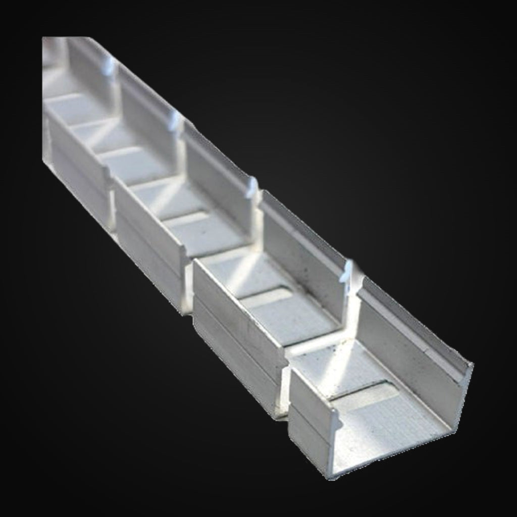 Profilé d'aluminium flexible en surface 1913 gauche/droite/haut/bas avec diffuseur silicone et 2 embouts, 8 pi, argent