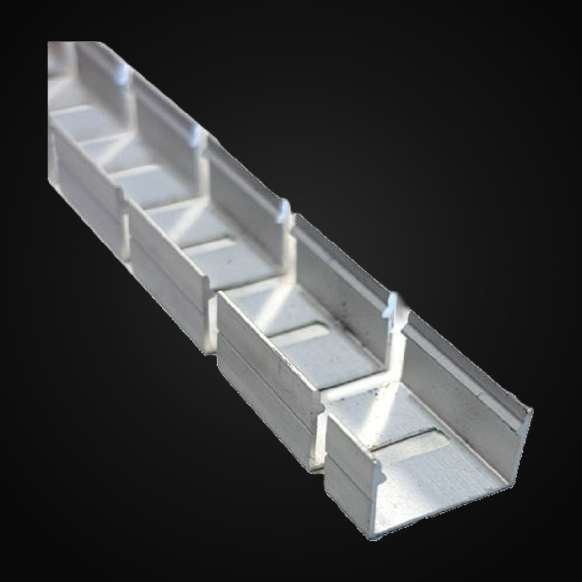 Profilé d'aluminium flexible en surface 1913 gauche/droite/haut/bas avec diffuseur silicone et 2 embouts, 8 pi, argent