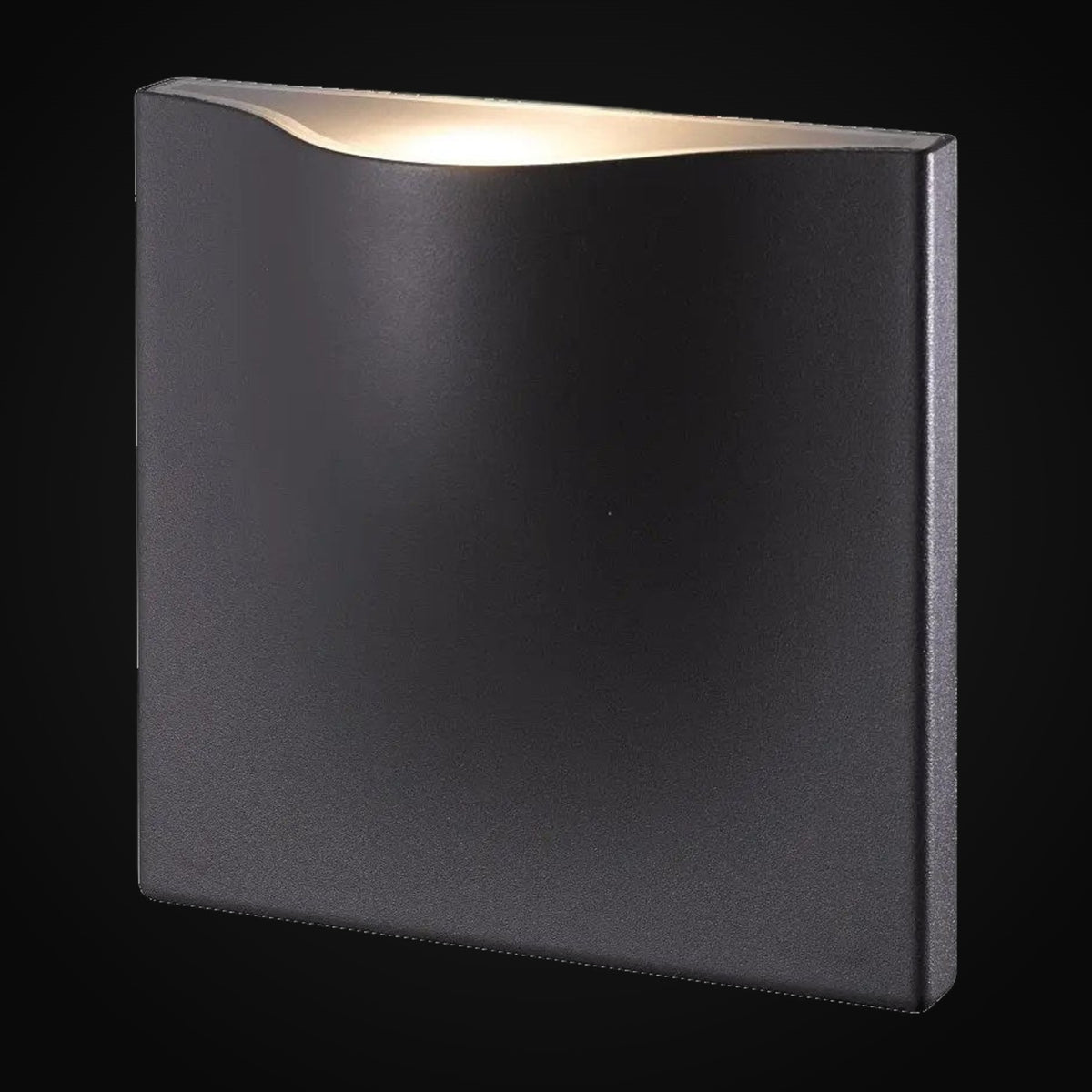 Applique murale en surface 1143, 15 W, 752 lm, IRC>80, 97°, 110-220 V c.a., 3000K, IP54, noire – garantie 3 ans