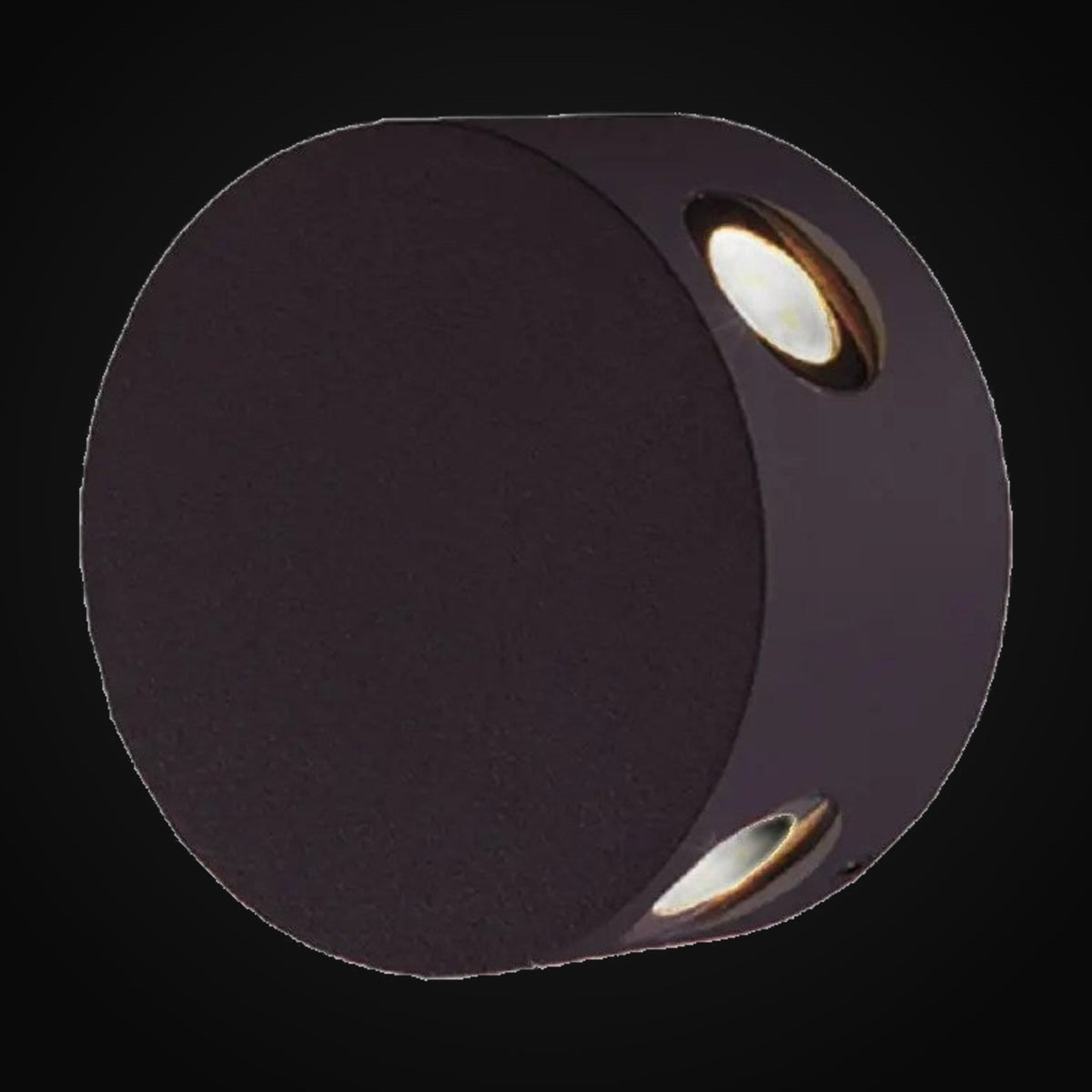 Applique murale en surface 2442A, 4 W, 321 lm, IRC>80, 11°, 110-220 V c.a., 3000K, IP54, noire – garantie 3 ans