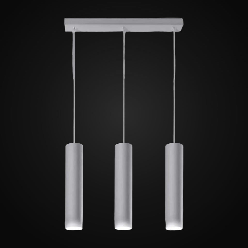 Suspension 3 lumières – blanc