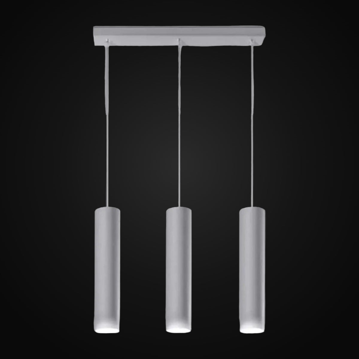 Suspension 3 lumières – blanc