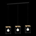 Suspension 3 lumières – bois