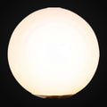 Lampe de table laiton satiné et verre opale