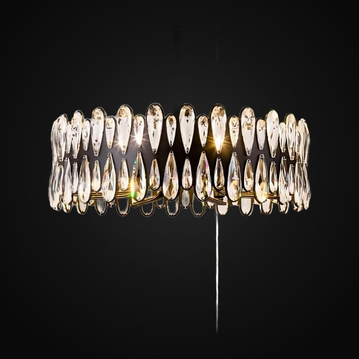 Lustre moderne Avington en cristal