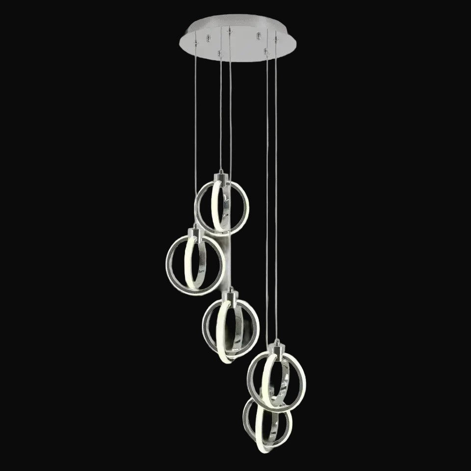 Suspension Soho 5 lumières DEL intégrée – vue 2