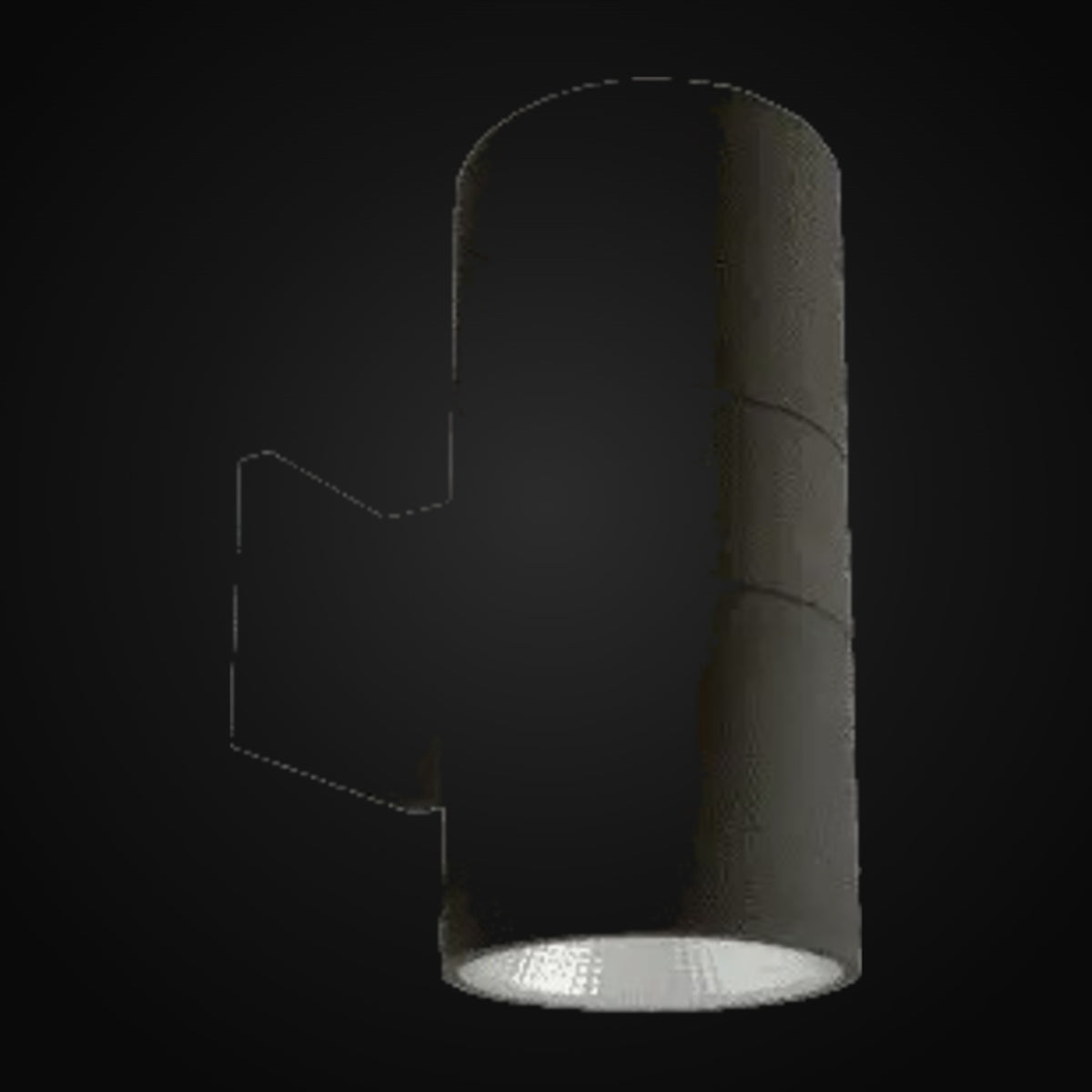 Luminaire haut/bas | 2 x 25 W | 4500 lm | 4000K | rond | V2