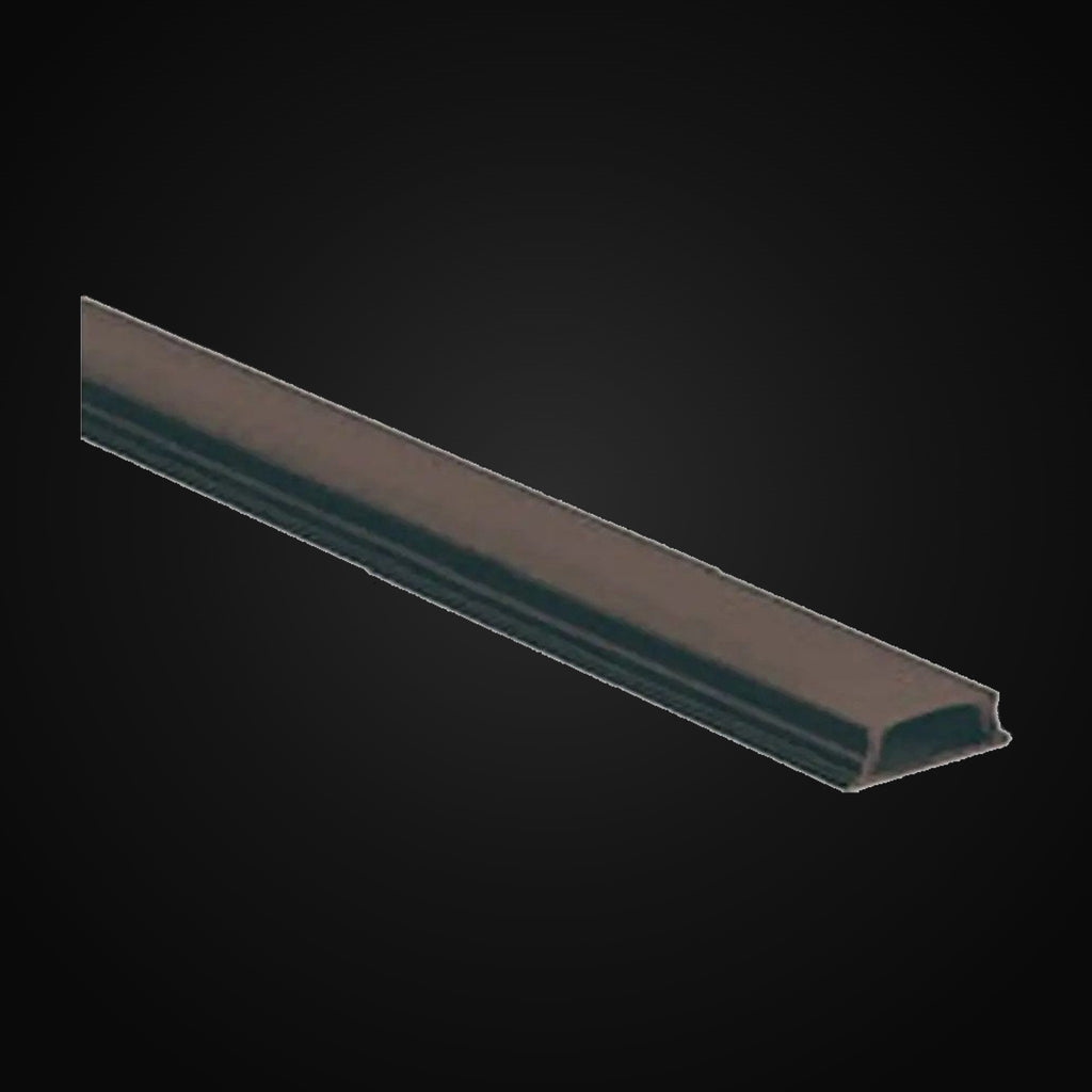 Profilé d'aluminium flexible haut/bas 640 avec diffuseur PC noir et 2 embouts, 8 pi, noir
