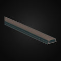 Profilé d'aluminium flexible haut/bas 640 avec diffuseur PC noir et 2 embouts, 8 pi, noir