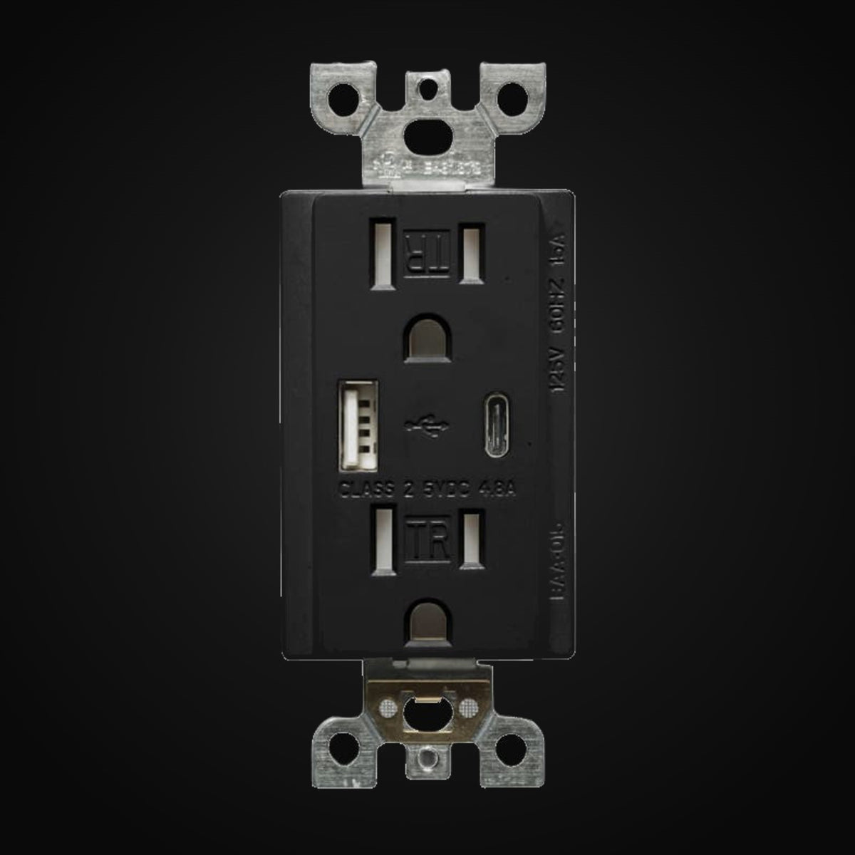 Chargeur USB et prise double BAA-015 (blanc ou noir)