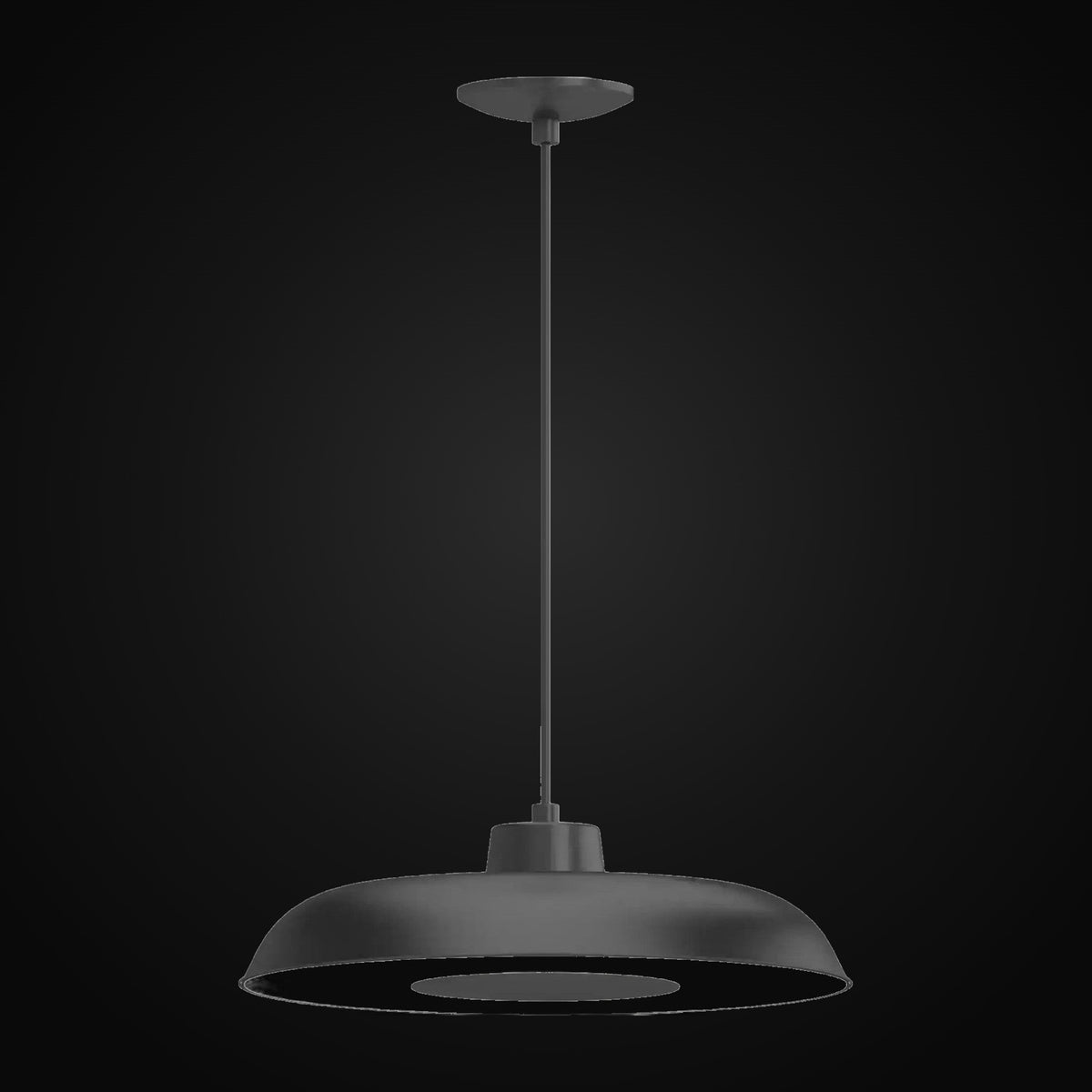 Luminaire intérieur V2128-5 1 lumière DEL intégrée, noir