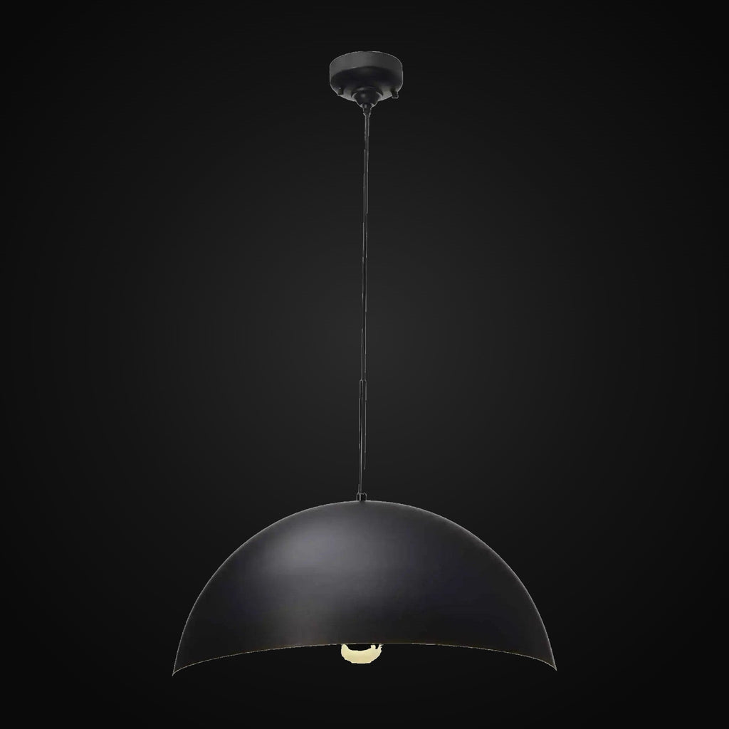 Suspension dôme V2531-5 1 lumière, noire