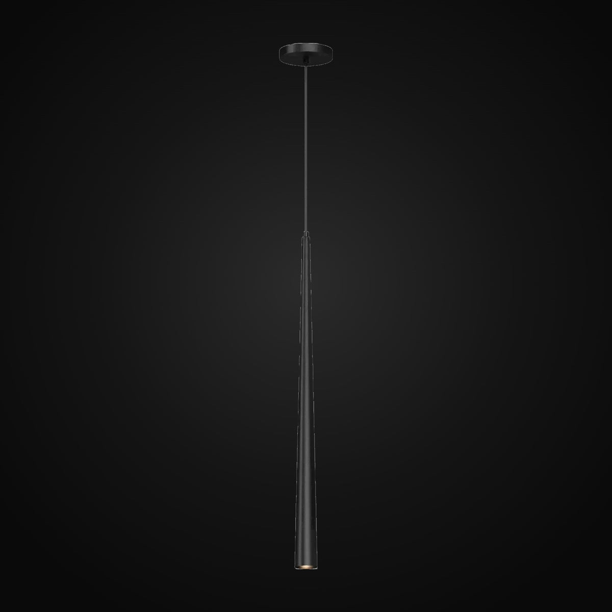 Suspension conique V2891-5 1 DEL, noire