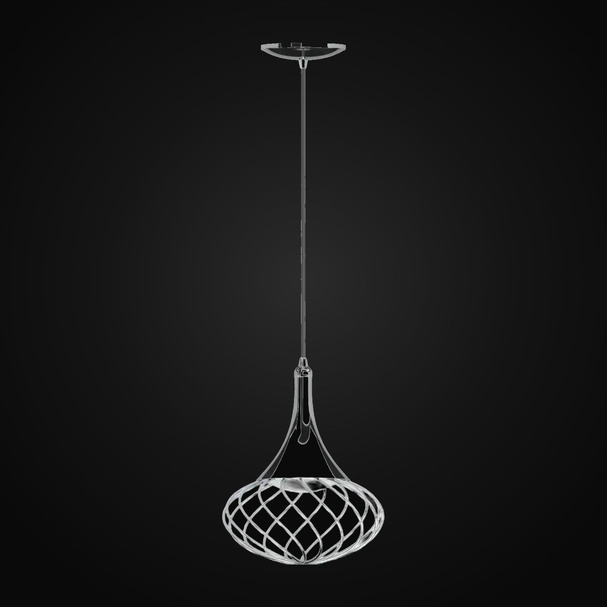 Luminaire intérieur V3861-3 1 lumière DEL intégrée, chrome