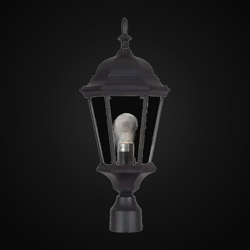 Luminaire sur poteau extérieur V8226-5 1 lumière, noir