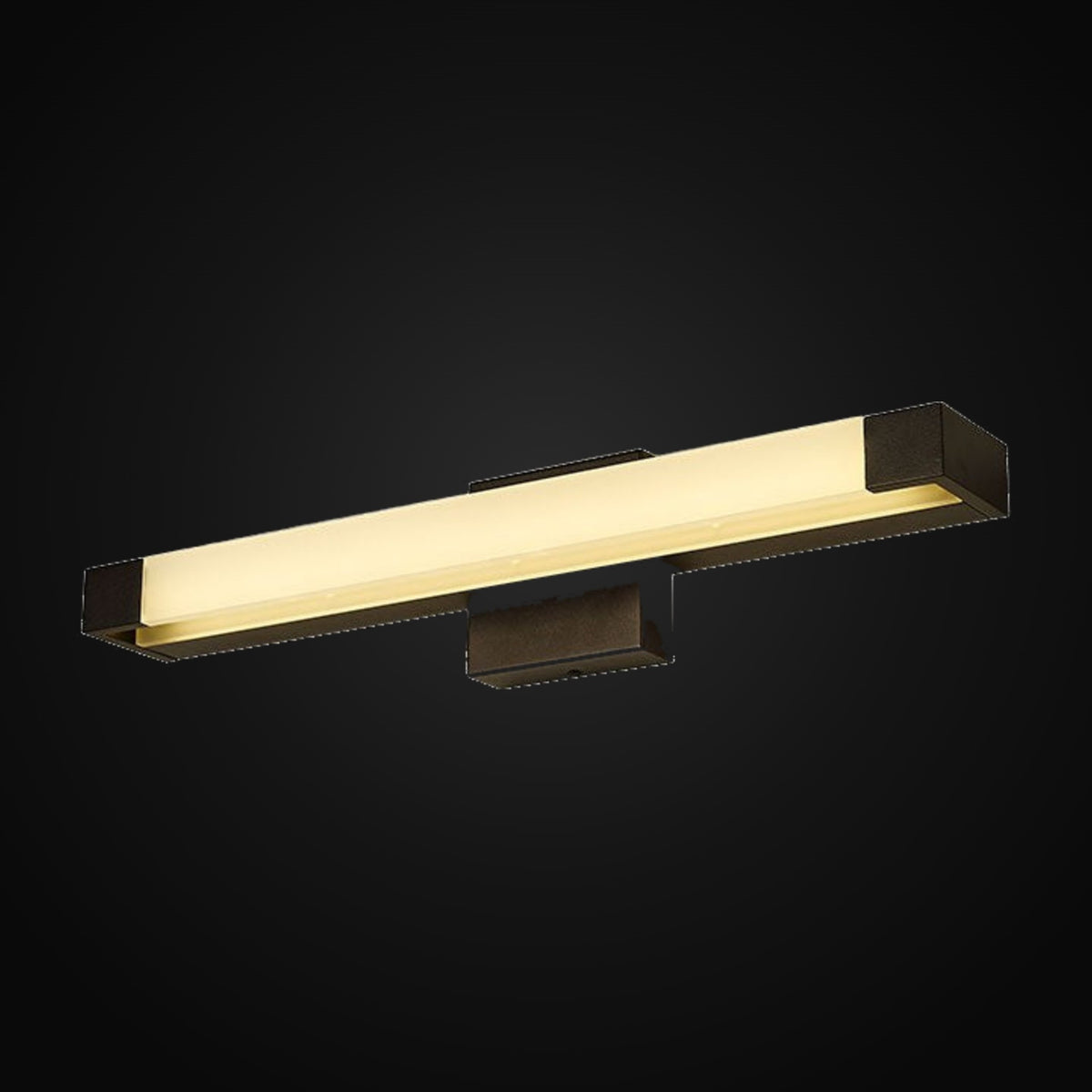 Applique de salle de bain 1375M, 22,44 po, 20 W, 5CCT, puce DEL Osram, emplacement humide, noir