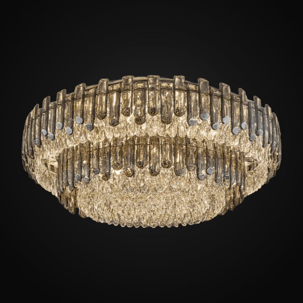 Lustre à 2 étages Venice en cristal