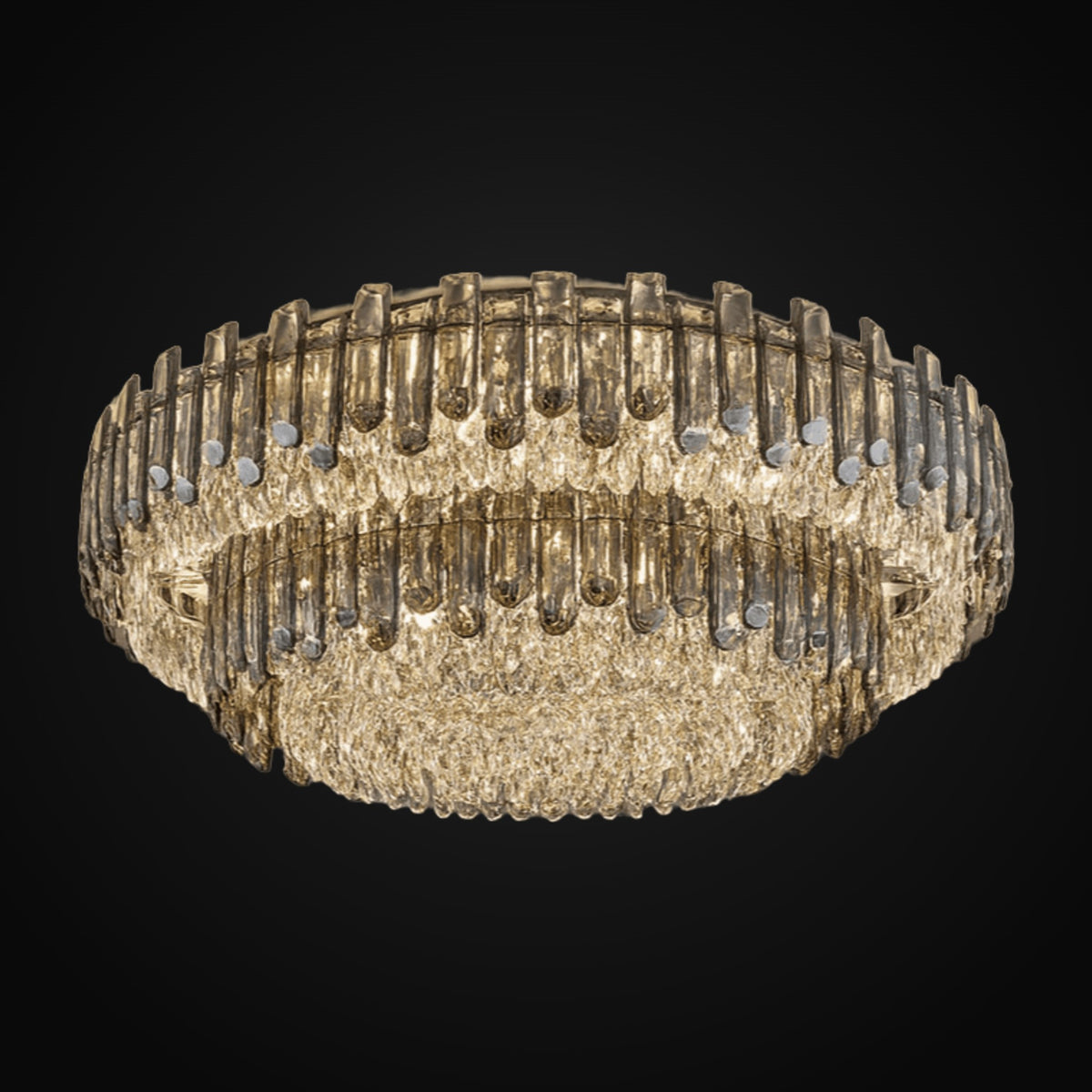 Lustre à 2 étages Venice en cristal