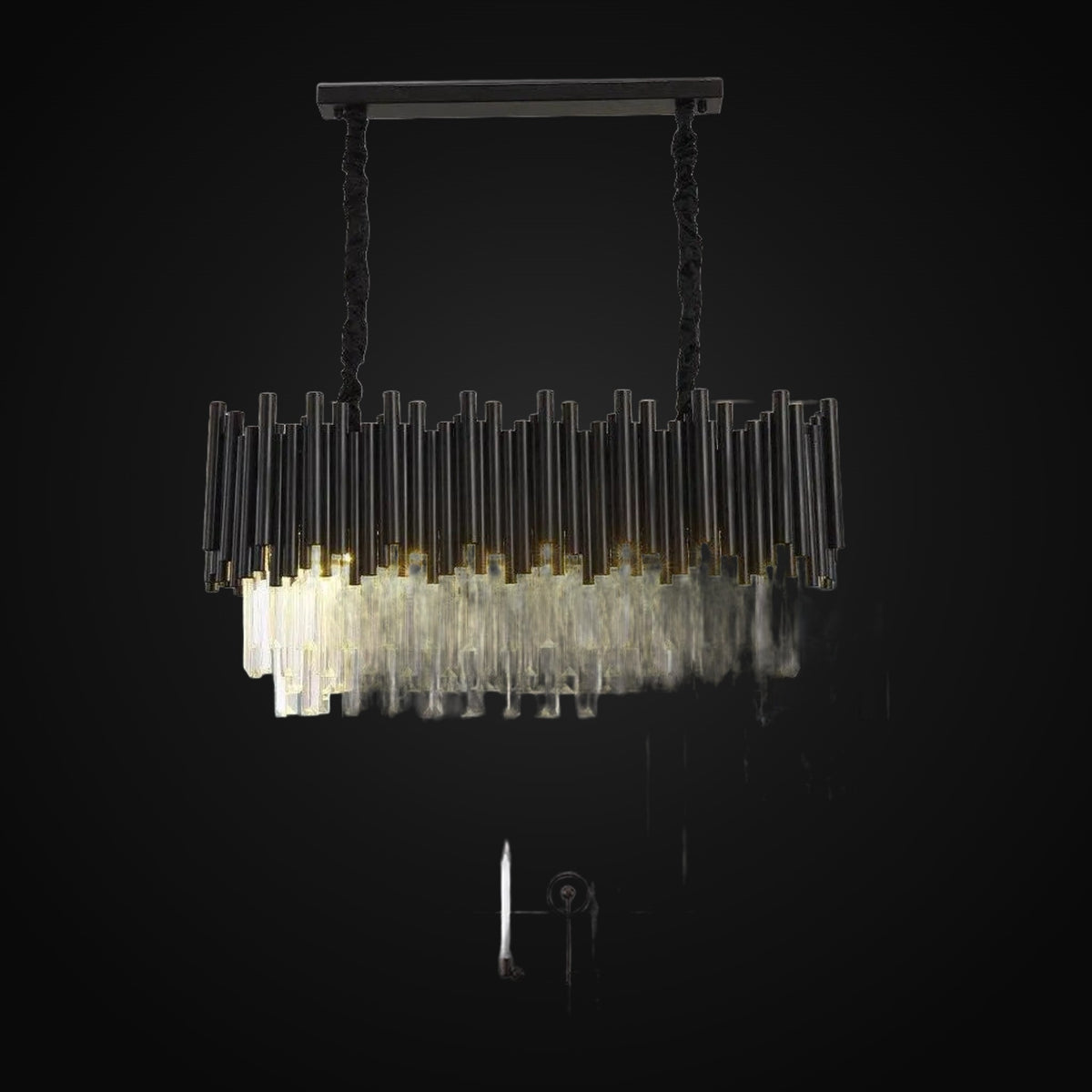 Lustre de salle à manger Vigo en cristal