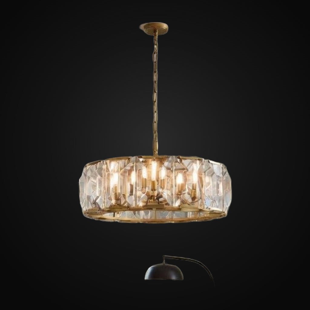 Lustre Brookhill 31 po en cristal