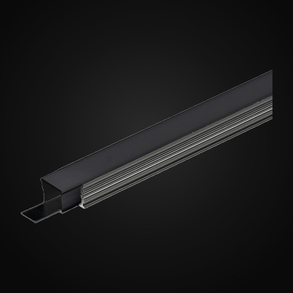 Profilé d'aluminium étanche 1217 avec 6 embouts silicone, boîtier PC IP65, 8 pi