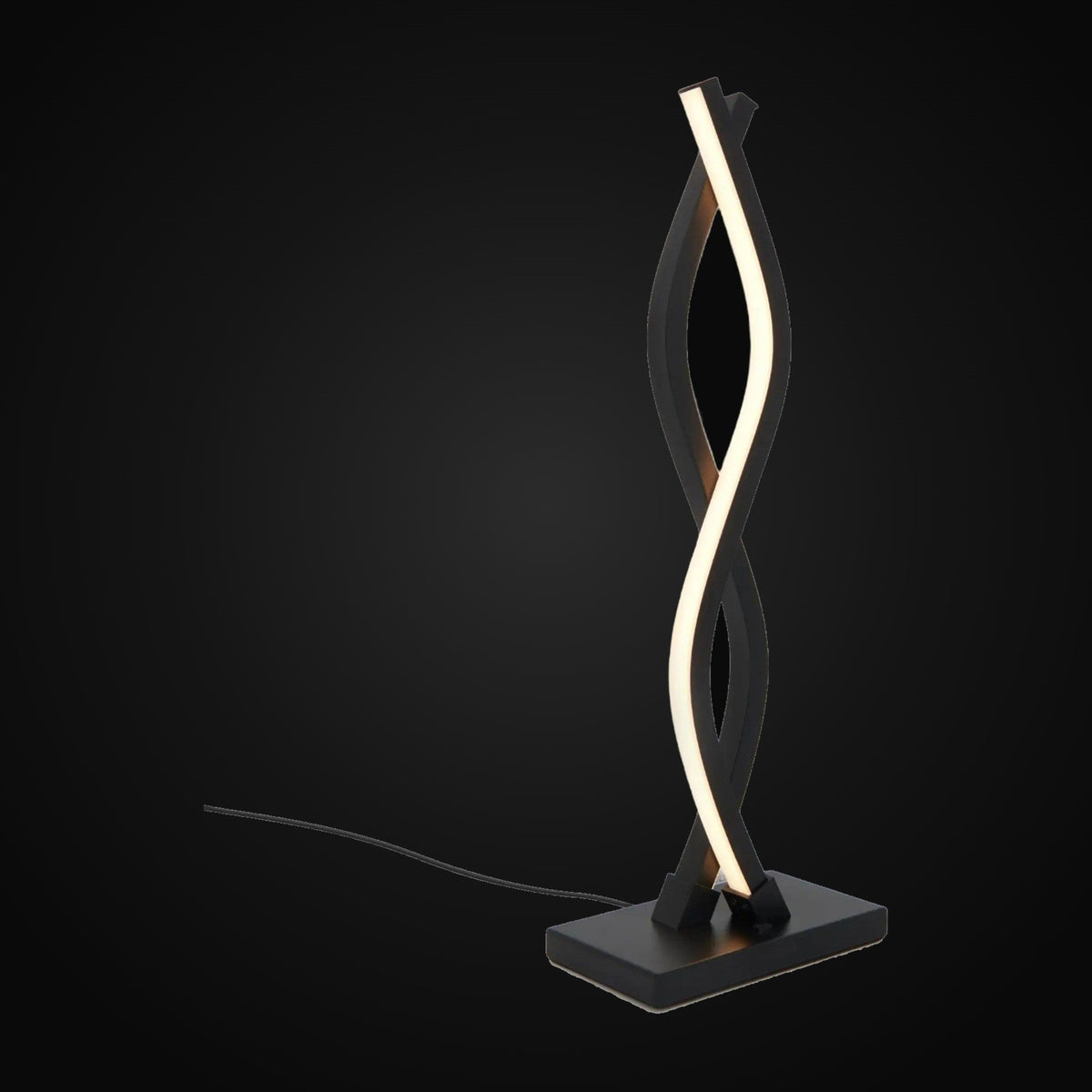 Lampe de table Wave, noire