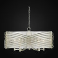 Lustre Zara 5 lumières, or blanc