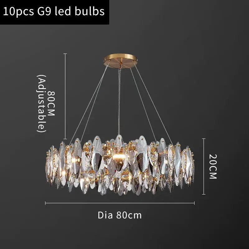 Lustre moderne Lazzo en cristal – vue 2